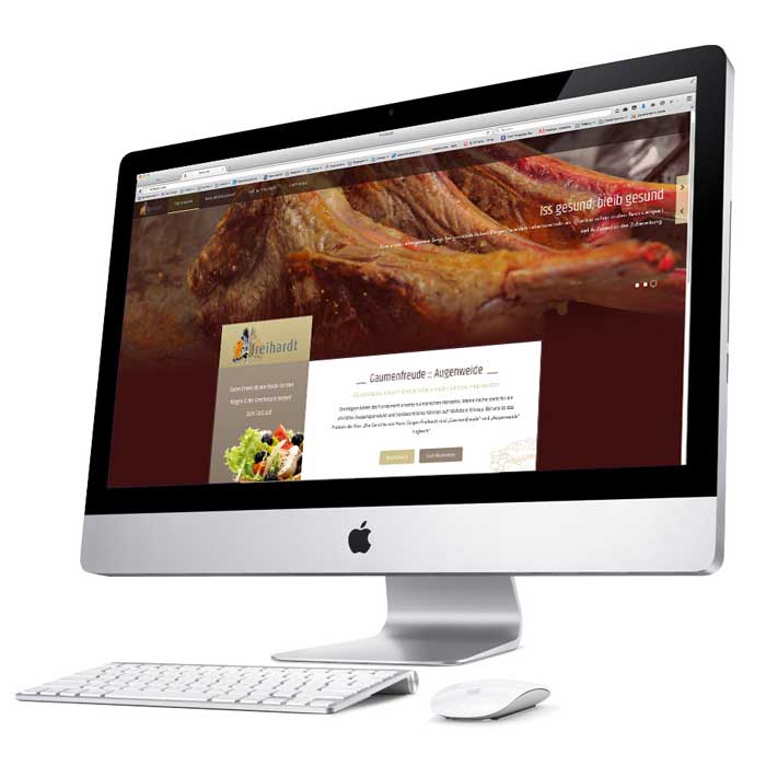 Webseite Restaurant Freihardt